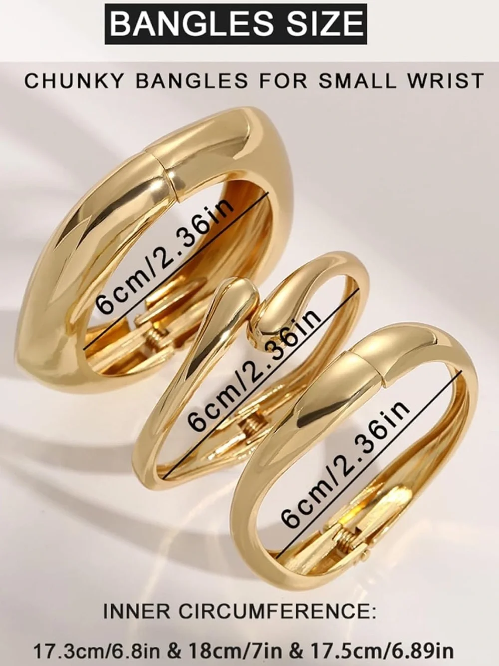 Aurette Sculptural Gold Cuff Bracelet Set